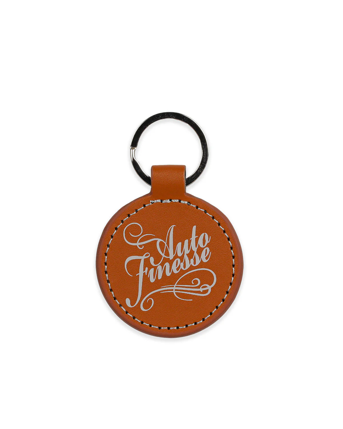 Round Leather Key Ring - Image 6